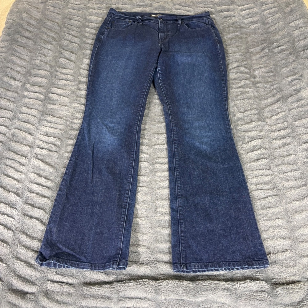 Levis 515 Bootcut Jeans Womens 12M 31x32 Dark Wash Blue Denim‎ Mid Rise Stretch